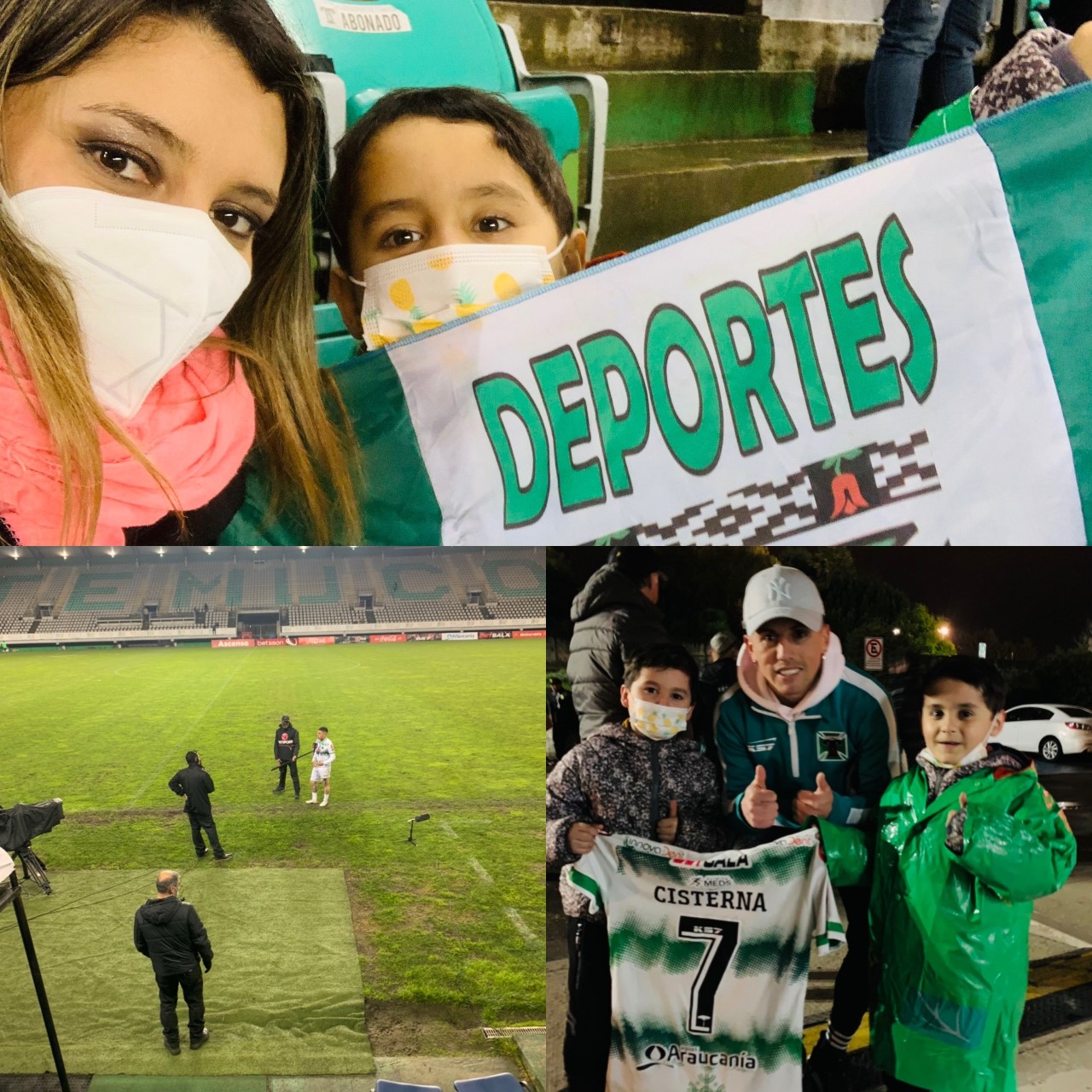 Visita a estadio Germán Becker con motivo de partido de fútbol